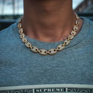 12mm Gucci Link Iced Chain